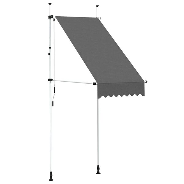 vidaXL Auvent manuel r&eacute;tractable 100 cm anthracite
