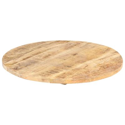 vidaXL Dessus de table Ø60x(2,5-2,7) cm bois de manguier massif