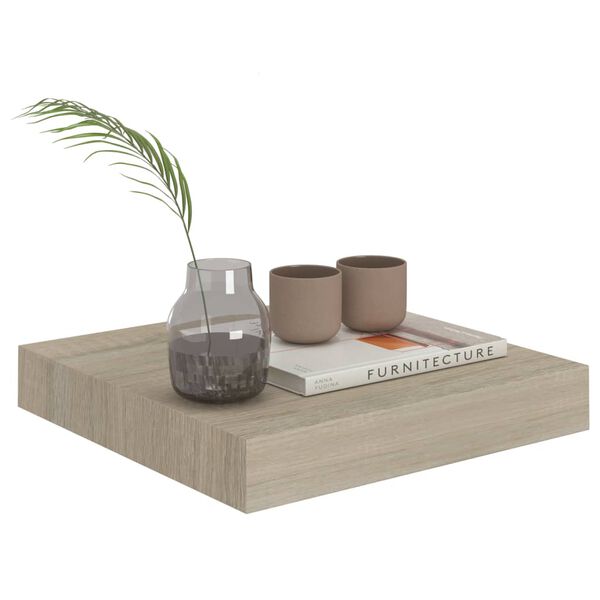 vidaXL &Eacute;tag&egrave;re flottante murale ch&ecirc;ne 23x23,5x3,8 cm MDF