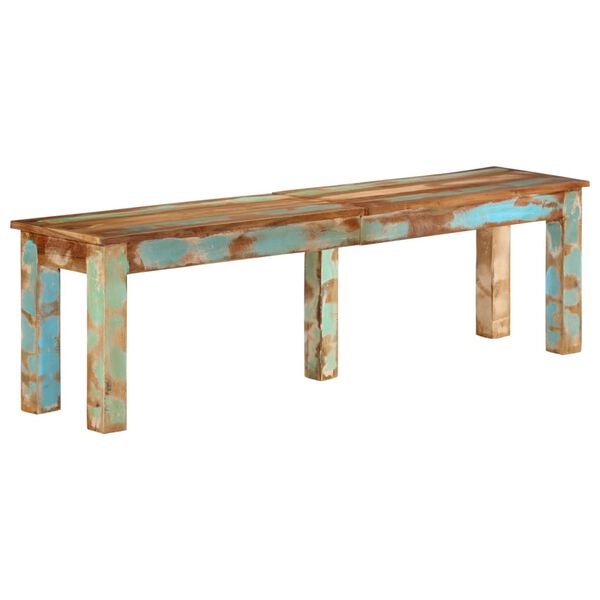 vidaXL Banc 160x35x46 cm bois de r&eacute;cup&eacute;ration massif