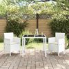vidaXL Chaise de jardin 2 pcs Blanc 53 x 49 x 85 cm Polypropyl&egrave;ne