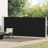 vidaXL Auvent lat&eacute;ral r&eacute;tractable de patio 600x160 cm noir