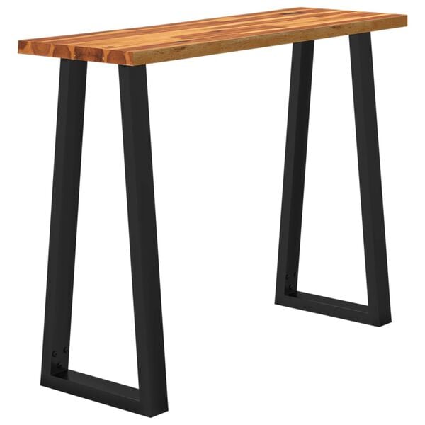 vidaXL Table console &agrave; live edge 110x35x80 cm bois d'acacia solide