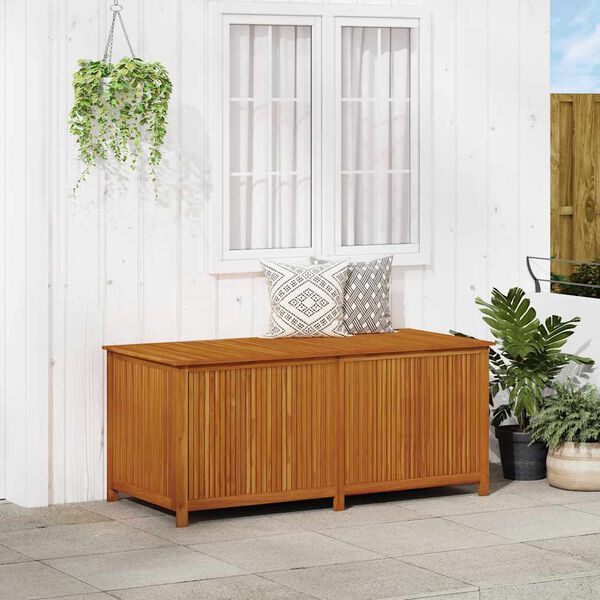 vidaXL Bo&icirc;te de rangement de jardin 175x80x75 cm Bois d'acacia solide