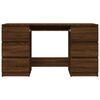 vidaXL Bureau Ch&ecirc;ne marron 140x50x77 cm Bois d'ing&eacute;nierie