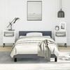 vidaXL Cadre de lit sans matelas gris foncé double velours