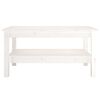 vidaXL Table basse Blanc 80x50x40 cm Bois massif de pin