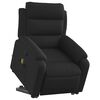 vidaXL Fauteuil inclinable de massage noir tissu