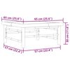 vidaXL Table de jardin 65x65x30 cm Bambou
