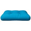 vidaXL Coussin de palette bleu 60x60x12 cm tissu