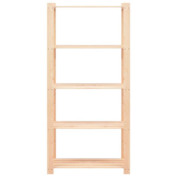 vidaXL &Eacute;tag&egrave;re de stockage 5 niveaux 80x38x170 cm Pin solide 250 kg