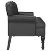 vidaXL Banc Chesterfield Noir 119,5 x 64,5 x 75 cm Cuir synth&eacute;tique