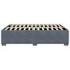vidaXL Cadre de lit sans matelas gris fonc&eacute; velours