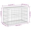 vidaXL Banc de jardin design de gabion 63x31,5x42cm bois massif de pin