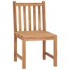 vidaXL Chaises de jardin lot de 2 Bois de teck solide