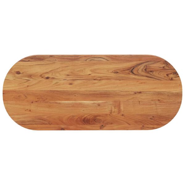 vidaXL Dessus de table 100x40x2,5 cm ovale bois massif d'acacia