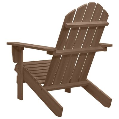 vidaXL Chaise de jardin Bois Marron