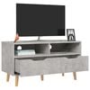 vidaXL Meuble TV gris béton 90x40x48,5 cm bois d'ingénierie