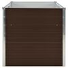 vidaXL Jardini&egrave;re sur&eacute;lev&eacute;e Marron 160x80x77 cm Acier galvanis&eacute;