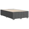 vidaXL Cadre de lit sans matelas gris foncé tissu