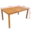 vidaXL Jeu de salle &agrave; manger d'ext&eacute;rieur 7 pcs Bois d'acacia solide