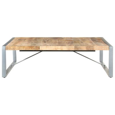 vidaXL Table basse 140x140x40 cm Bois de manguier brut