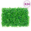 &nbsp;vidaXL Cl&ocirc;ture feuilles de foug&egrave;re artificielles 24 pcs vert 40x60 cm