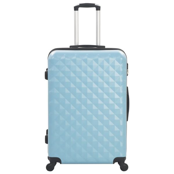 vidaXL Valise rigide 3 pcs Bleu ABS