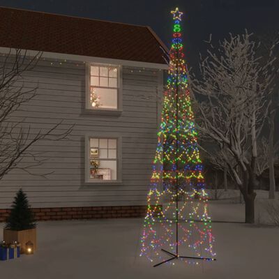 vidaXL Arbre de Noël cône 3000 LED coloré 230x800 cm