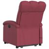 vidaXL Fauteuil inclinable de massage rouge bordeaux tissu