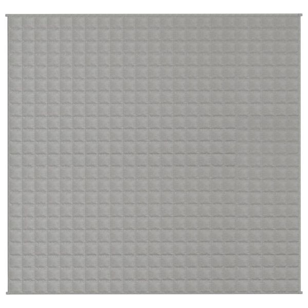 vidaXL Couverture lestée Gris 220x230 cm 15 kg Tissu
