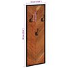vidaXL Porte-manteaux 2 pcs 35x1x90 cm bois massif acacia