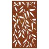 vidaXL D&eacute;coration murale jardin 105x55 cm design de feuille de bambou