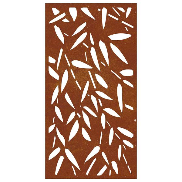 vidaXL D&eacute;coration murale jardin 105x55 cm design de feuille de bambou