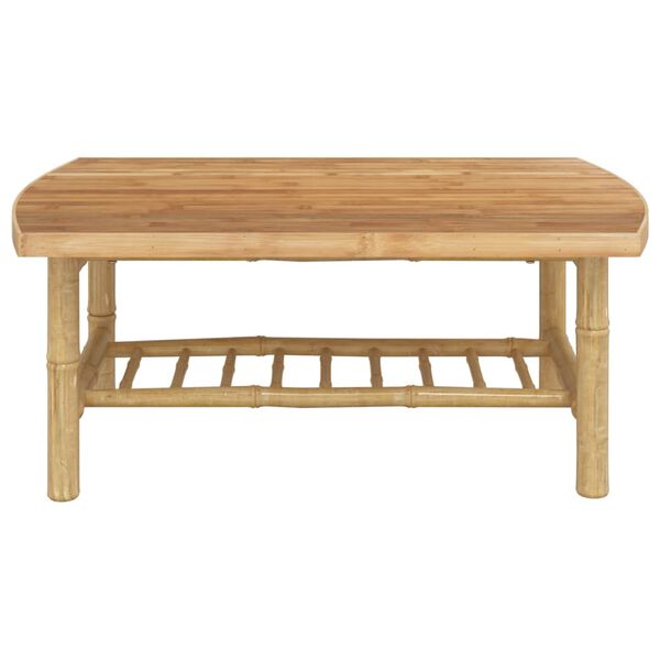vidaXL Table basse de jardin 90x55x37 cm bambou