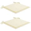 vidaXL Chaises de jardin avec table &agrave; th&eacute; et coussins Acacia solide