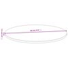vidaXL Dessus de table &Oslash;60x1,5 cm bambou