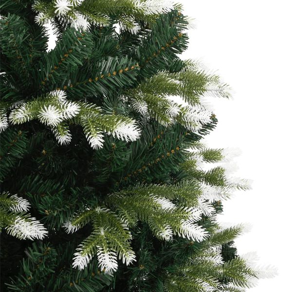 vidaXL Sapin de Noël artificiel à charnières avec neige floquée 180 cm