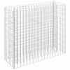 vidaXL Lit sur&eacute;lev&eacute; &agrave; gabion Acier galvanis&eacute; 90x30x90 cm