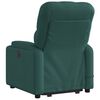 vidaXL Fauteuil inclinable de massage vert foncé tissu