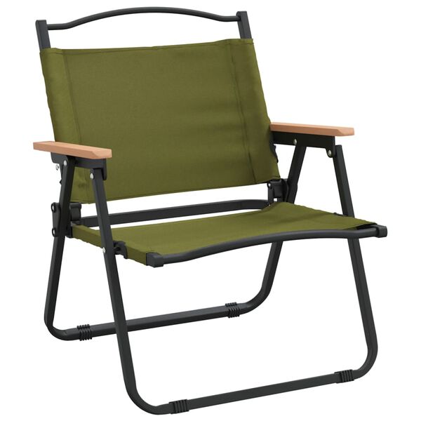 vidaXL Chaises de camping lot de 2 Vert 54x43x59 cm Tissu Oxford
