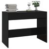 vidaXL Bureau Noir 101x50x76,5 cm Bois d'ingénierie