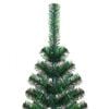 vidaXL Sapin de No&euml;l artificiel pointes iridescentes Vert 120 cm PVC