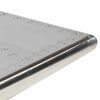 vidaXL Table basse Aviator Style d'avion vintage Aluminium