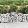 vidaXL Paniers &agrave; gabions arqu&eacute;s 8 pcs 400x50x80/100 cm Fer galvanis&eacute;