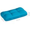 vidaXL Coussins de canap&eacute; palette lot de 7 Bleu