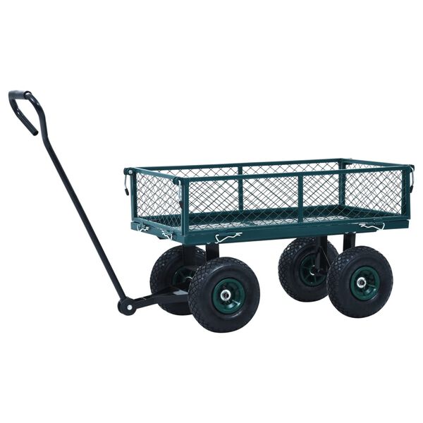 vidaXL Chariot à main de jardin Vert 250 kg