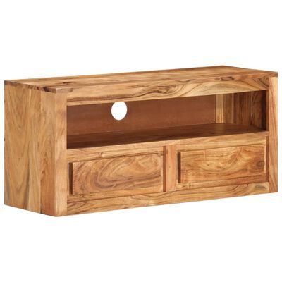 vidaXL Meuble TV 88x30x40 cm Bois d'acacia massif