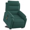 vidaXL Fauteuil inclinable de massage électrique vert foncé tissu