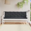 vidaXL Coussins de banc de jardin lot de 2 anthracite m&eacute;lang&eacute; tissu